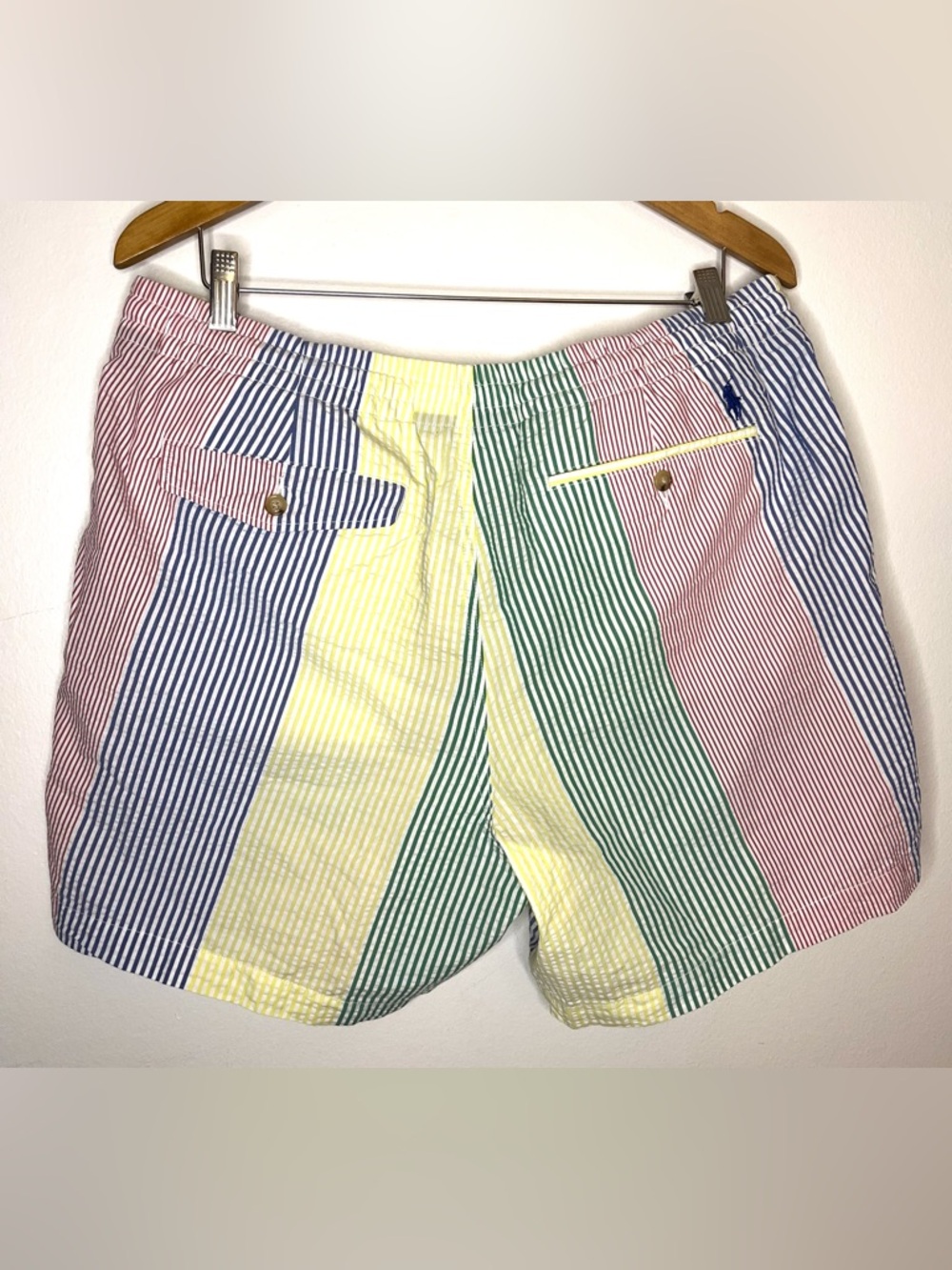 Polo Ralph Lauren Shorts Seersucker Stripe Men’s Deck Shorts XL - Picture 6 of 10